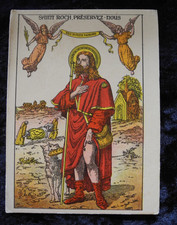 VINTAGE ANTIQUE HOLY CARD / PRAYER CARD 