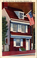 Betsy Ross House 239 Arch Street Philadelphia PA Vintage Postcard 5P19-2 picture