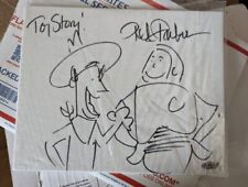 Pete Docter signed autographed Sketch Toy Story Buzz Lightyear Woody Canvas picture