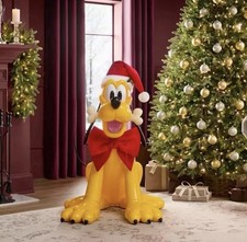 Disney 3.5 FT Animated Pluto Holiday Christmas Animatronic USA picture
