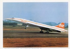 BRANIFF INTERNATIONAL AIRLINES CONCORDE AIRLINE ISSUE AIR FRANCE/ BRITISH A/W picture