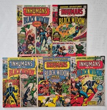 Amazing Adventures Lot (5) 3-8* FN+ VG+ Marvel 1971 Inhumans, Black Widow MCU picture