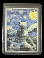 Pokemon Mewtwo with The Starry Night Non-TCG Art Card Display picture