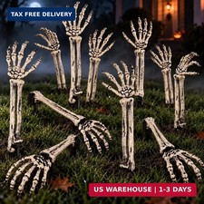 Halloween Skeleton Arms and Hands, 10-Piece Outdoor Yard Decorations Set picture