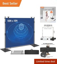 Portable 10ft x10ft Pipe and Drape Support with Clamps - Perfect for Events picture