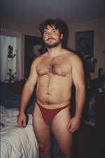 Bearded Shirtless Male Risque Beefcake Model Vintage Style 4x6 Photo Print picture