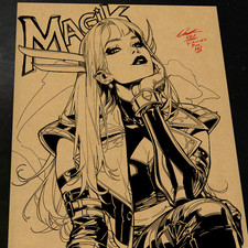 Magik X-Men Art Print Signed 8.5x11 | Art by Keyeske picture