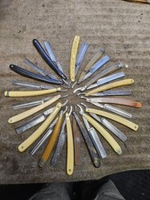 Lot Of 15 Vintage Straight Razors Collection Dubl Duck Geneva Victor Crown... picture
