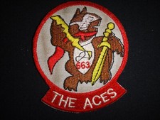 USAF 563rd Tactical Fighter Squadron THE ACES Vietnam War Patch picture