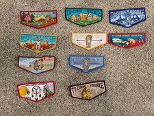 BSA Order of the Arrow Tu-Cubin Noonie patches. Total of 10 unique patchers picture