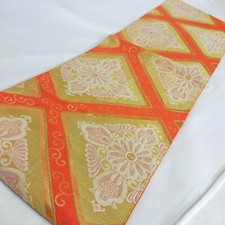 Kimono Obi Fukuro obi Table Runner Traditional and legendary Flower pattern 9079 picture