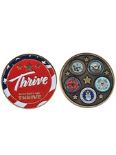 Thrive Together We Thrive Military Challenge Coin US Armed Forces Patriotic picture