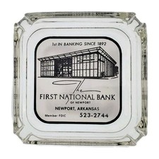 Vintage Marketing Ashtray / The First National Bank of Newport Arkansas AR picture