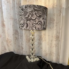 Retro Crystal/Glass And Able Lamp W/ Solid Beautiful Crystal Base EC/TVRV099PGF# picture