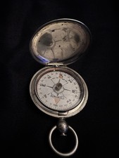 Antique WWI Era Ceebynite Compass Short & Mason Battle carried.  picture