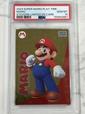 2023 Panini Sticker Super Mario Play Time Gold Limited Edition Psa 10 Rare π₯ picture