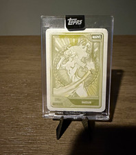 One of One🔥 2026 Topps Mint Marvel DAZZLER Yellow Printing Plate 🔥 picture