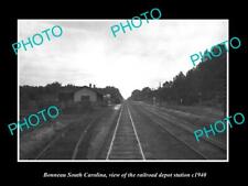 OLD LARGE HISTORIC PHOTO OF BONNEAU SOUTH CAROLINA THE RAILROAD DEPOT c1940 picture