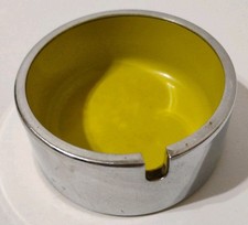 Vintage 1960s Maru Trend Pacific Isamu Kenmochi MCM Aluminum Green Ashtray Japan picture