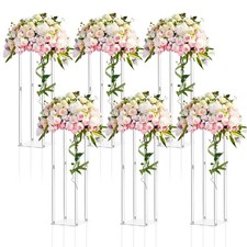 Geetery 6 Pieces Acrylic Wedding Centerpiece Flower Stand 28 Inch picture