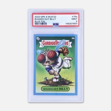 2022 TOPPS GPK x MLB S2 GARBAGE PAIL KIDS BUGGED-OUT BILLY BLUE FOIL 15b PSA 9 picture