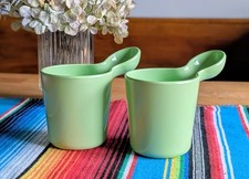 Set of 2 Ole Jensen Melamine Drink Cup for Room Copenhagen 250ml Green - NWOB picture