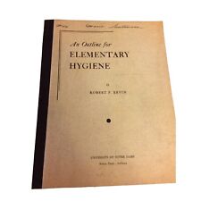 Vintage 1945 University of Notre Dame Class Notes Outline for Elementary Hygiene picture