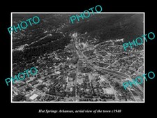 Hot Springs Arkansas Aerial View Of The Town c1940 Old Large Historic Photo picture
