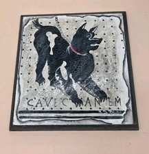 Pompei Italy Cave Canem Wall Plaque Ancient Dog Art 8 Inch X 8 Inch picture