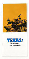 1970s Texas Heritage Landmarks TX Historical Sites Vintage Travel Booklet picture