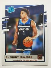 Panini Donruss 2020-21 n7 nba anthony edwards rated rookie #201 timberwolves picture