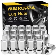 M14x1.5 Silver Lug Nuts 24PCS Chevy GMC Buick OEM Wheel Lug Nut Replacement picture