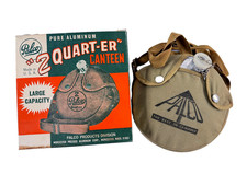 vtg 40s 50s PALCO 2 quat-er 2QT NOS camping canteen IN BOX boy scouts picture
