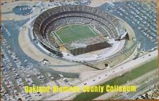 Oakland-Alameda County Coliseum 1972 Chrome Postcard - Football Stadium - CA picture