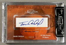 Frank Cervelli 2011 Tristar Signa Cuts Cut Bronx Edition Auto #/25 picture