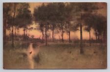 Postcard George Inness Home Of The Heron The Art Institute of Chicago Illinois picture