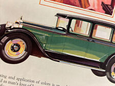 1928 PACKARD Vintage Car Print Ad about painting the autos color lacquer picture