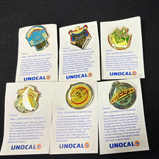 Vintage 1980’s Los Angeles Dodgers Lapel Collectible Pins- Set of 6- Unocal 76 picture