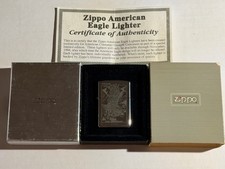 Vintage 1994 Zippo Lighter USA Made American Eagle 200th Anniversary Unfired picture