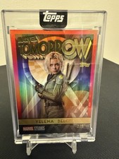 Topps 2025 Marvel Tomorrow MT-9 Yelena Belova Thunderbolts Serial # 2/5 Encased picture