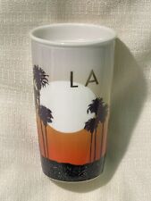 Starbucks 2015 LA Los Angeles California Palm Trees Sunset Ceramic Travel Mug picture