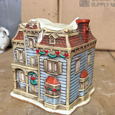 Vintage Lefton Colonial Village Christmas Building Figurine Ceramic Porcelain picture
