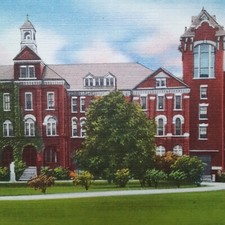 St. Anselms College Manchester, NH Vintage Linen Postcard picture