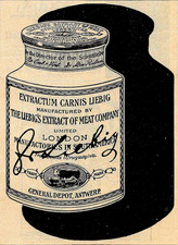 Advertising/Advertising 1907: LIEBIG'S MEAT EXTRACT - LONDON/ANTWERP - approx. 90 x 130 mm picture