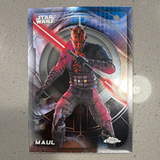 Topps 2024 Chrome Star Wars Maul - Shadow Lord Base Set Maul #146 Card picture