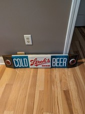 Rare 70s Strohs Beer Cold Beer Vintage Sign picture