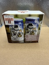 Winterland Christmas by Tabletops Unlimited Salt and Pepper Shaker Set w/Box picture
