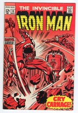Iron Man 13 1969 Marvel Comics VG/F 5.0 Controller Janice Cord Nick Fury picture