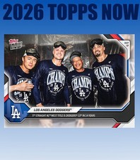💥2026 Topps Now #685💥LOS ANGELES DODGERS 5th Straight NL West Title Presale picture