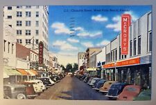 c1947 Clematis Street, West Palm Beach, Florida Vintage Cars Stores Postcard picture